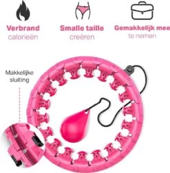 Verstelbare Fitness Hoelahoep Met Gewicht - Hoelahoep Voor Volwassenen En Kinderen - Fitness Hoelahoep - Hula Hoop Fitness - Roze -Merkloos Winkel 1174x1200 14