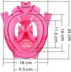 Atlantis Full Face Mask 2.0 - Snorkelmasker - Kinderen - Roze - XS -Merkloos Winkel 1177x1200 2