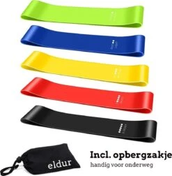 Weerstandsbanden Set (5stuks) - Resistance Band - Fitness Elastiek - Elastiek Banden - Muscle Bands - Booty Bands - Trekveer - Sports Elastiek - Inclusief Opbergzakje En Schema Met Oefeningen - Fitnessset -Merkloos Winkel 1177x1200 6