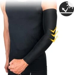 Merkloos Sport Compressie Arm Sleeve (Set Van 2 Stuks) - Compressiekousen - Armsleeves - Zwart - Maat XXL -Merkloos Winkel 1178x1200