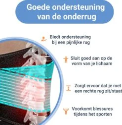 Ikigai® Rugbrace Onderrug - Rugband Met Baleinen - Rug Brace Voor Lage Rugpijn - Rug Corrector Voor Houding Correctie - Rugbandage Ondersteuning Band - Geschikt Voor Man En Vrouw - Alle Maten Beschikbaar -Merkloos Winkel 1178x1200 32