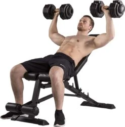 Tunturi UB80 Halterbank Verstelbaar - Fitnessbank Belastbaar Tot 200kg - Trainingsbank & Buikspierbank In één - Incl. Gratis Tunturi Training App -Merkloos Winkel 1182x1200 11