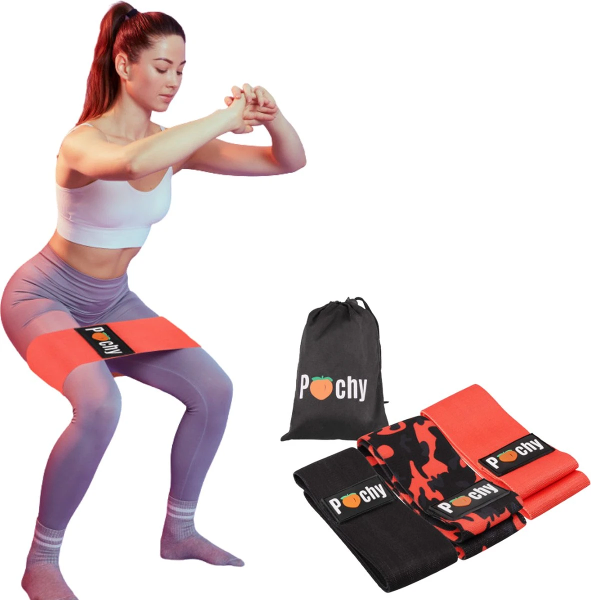 PEACHY Weerstandsbanden - Resistance Bands - Fitness Banden - Booty Bands - Elastiek Banden - Thuis Sporten - Full Body Workout - Sportbanden - Weerstandsband - Set Van 3 Stuks - Gratis Draagtas - 38 Cm 3 PEACHY Weerstandsbanden - Resistance Bands - Fitness Banden - Booty Bands - Elastiek Banden - Thuis Sporten - Full Body Workout - Sportbanden - Weerstandsband - Set Van 3 Stuks - Gratis Draagtas - 38 Cm