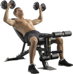 Tunturi Centuri UB100 Halterbank Verstelbaar - Fitnessbank Belastbaar Tot 200kg - Trainingsbank, Buikspierbank & Leg Extension In één -Merkloos Winkel 1183x1200 10