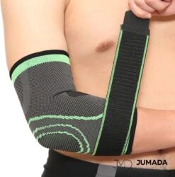 Merkloos Jumada's Verstelbare Elleboog Brace - Elleboog Ondersteuning - Band - Maat M - Zwart/Groen -Merkloos Winkel 1185x1200 36