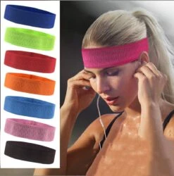 MJ Sports Zweetband - Zweetband Hoofd - Haarband Sport - Hoofdband - Sporthaarband - Zweet Absorberend - Fitness - Unisex - Zwart -Merkloos Winkel 1186x1200 35