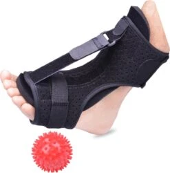 MoreCore Hielspoor Nachtspalk - Hielspoor Sok - Strassburg Sok - Massage Bal - Achillespees - Plantar Fasciitis - Kuiten - Zwart