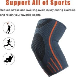 Elleboogbrace | Elbow Sleeve | Elleboogband | Elleboog Bescherming | Crossfit | Fitness | Powerliften | Basketbal | Tennis |compressieband | Maat S -Merkloos Winkel 1186x1200 45