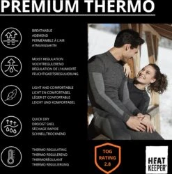 Heatkeeper Thermoset Heren Premium Techno - Thermoshirt Met Lange Mouwen En Legging - Zwart Melange - TOGwaarde 2.8 - Thermisch Isolerend Shirt En Legging - Maat XXL 23 Heatkeeper Thermoset Heren Premium Techno - Thermoshirt Met Lange Mouwen En Legging - Zwart Melange - TOGwaarde 2.8 - Thermisch Isolerend Shirt En Legging - Maat XXL -Merkloos Winkel 1186x1200 5