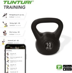 Tunturi PVC Kettle Bell - Kettlebell - 10 Kg - Incl. Gratis Fitness App -Merkloos Winkel 1188x1200 37