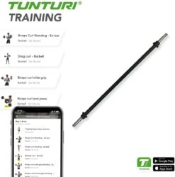 Tunturi Halterstang - Aerobic Pump Stang - 130 Cm - 30mm - Incl. Gratis Fitness App -Merkloos Winkel 1188x1200 44