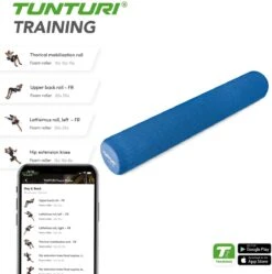 Tunturi Yoga Massage Roller - Foam Roller - Yoga Roller- EVA - 90 Cm - Incl. Gratis Fitness App -Merkloos Winkel 1188x1200 5