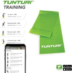 Tunturi Weerstandsband - Medium Weerstand - Fitness Elastiek - Groen - Incl. Gratis Fitness App -Merkloos Winkel 1188x1200 55