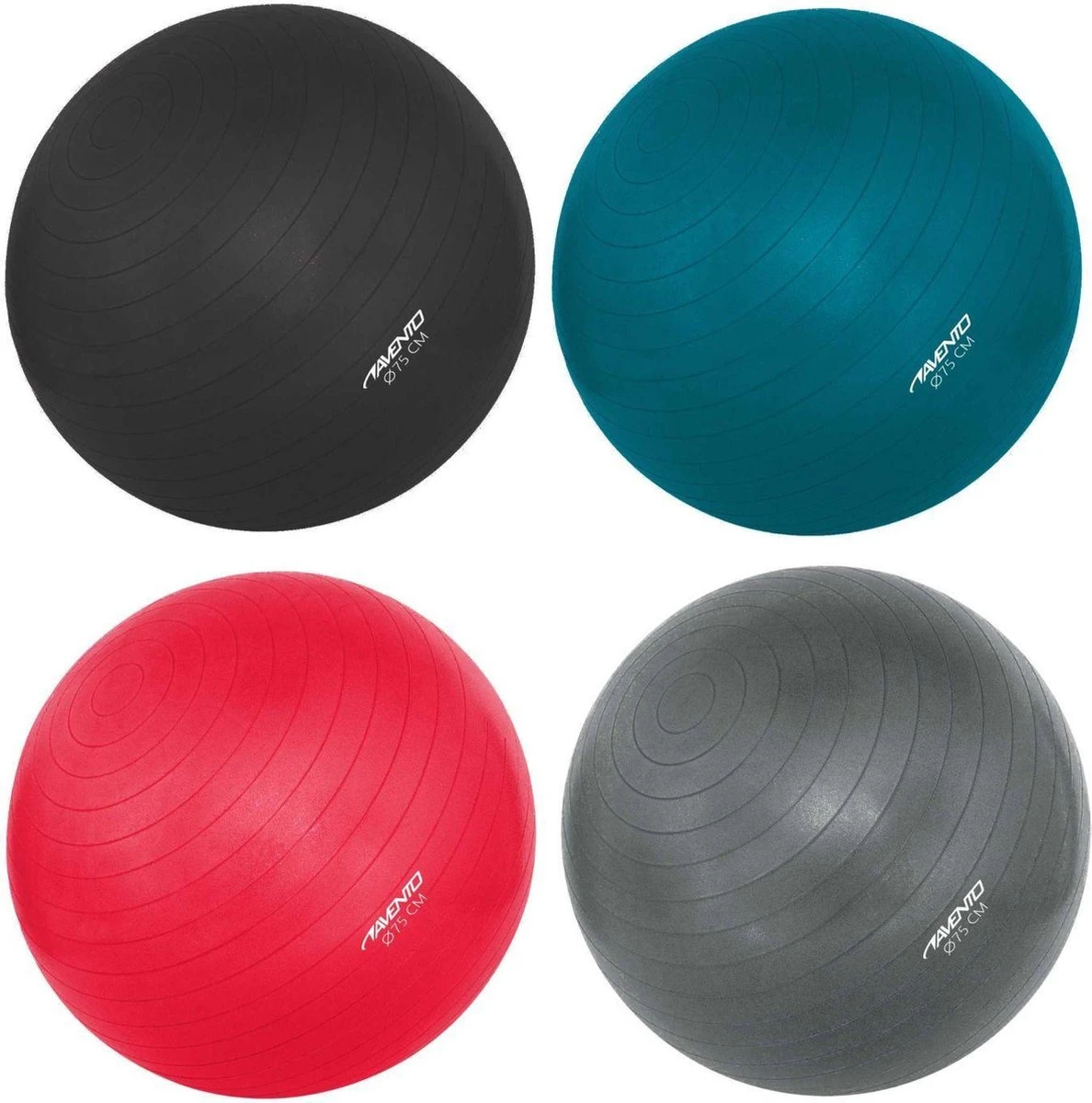 Avento Fitness/Gymbal - Ø 75 Cm - Zwart 9 Avento Fitness/Gymbal - Ø 75 Cm - Zwart - Afbeelding 7