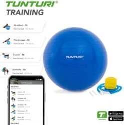 Tunturi Fitness Bal - Yoga Bal Inclusief Pomp - Pilates Bal - Zwangerschaps Bal - 90 Cm - Kleur: Blauw - Incl. Gratis Fitness App 12 Tunturi Fitness Bal - Yoga Bal Inclusief Pomp - Pilates Bal - Zwangerschaps Bal - 90 Cm - Kleur: Blauw - Incl. Gratis Fitness App -Merkloos Winkel 1188x1200 67