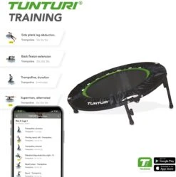 Tunturi Fitness Trampoline - Mini Trampoline - Opvouwbaar - 104cm Springoppervlak - Inclusief Beschermrand & Handgrip - Incl. Gratis Fitnessapp 21 Tunturi Fitness Trampoline - Mini Trampoline - Opvouwbaar - 104cm Springoppervlak - Inclusief Beschermrand & Handgrip - Incl. Gratis Fitnessapp -Merkloos Winkel 1188x1200 74