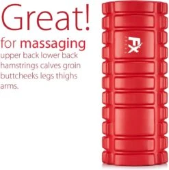 FFEXS Foam Roller - Therapie & Massage Voor Rug Benen Kuiten Billen Dijen - Perfecte Zelfmassage Voor Sport Fitness Hardlopen - 34cm X 14cm Rood -Merkloos Winkel 1189x1200 2