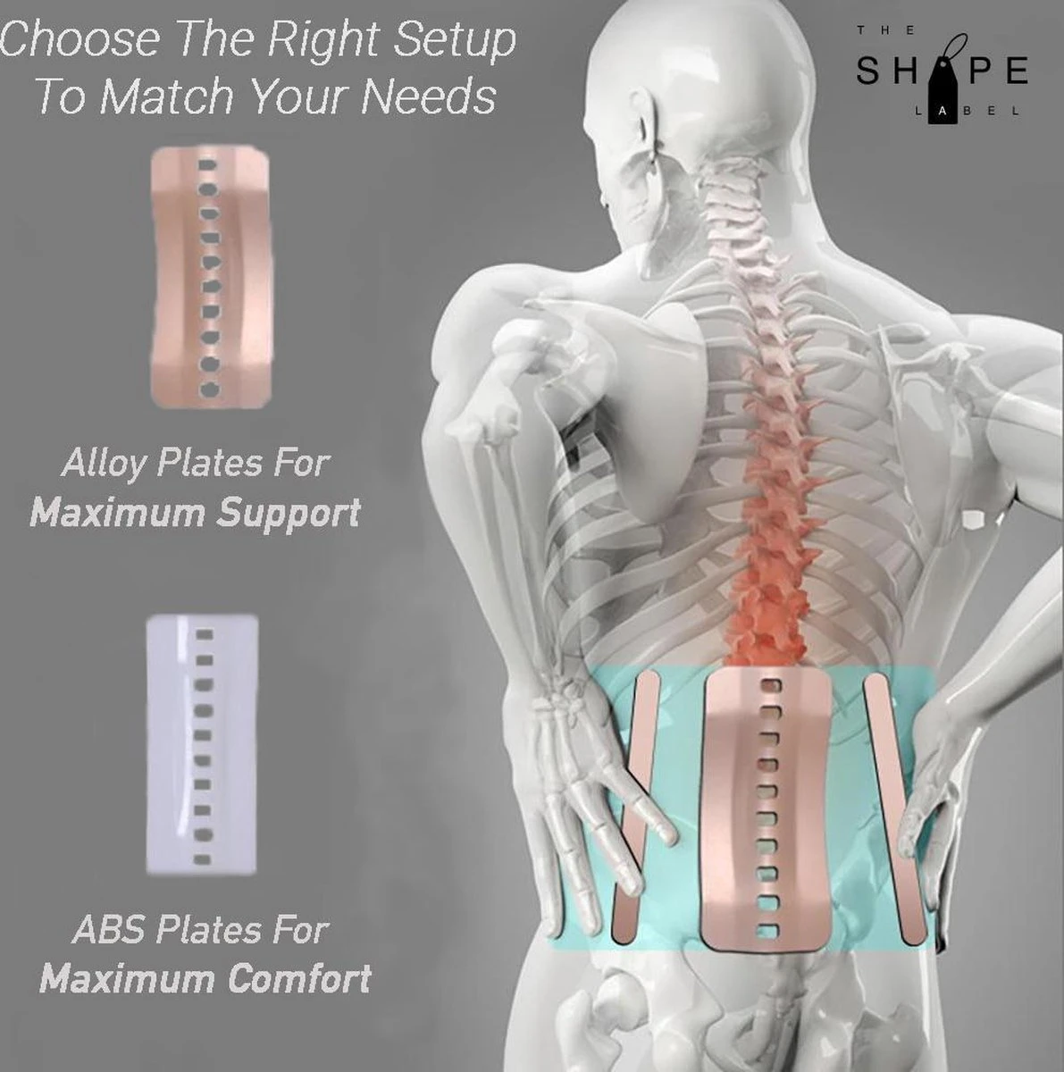The Shape Label™ - Lumbar Belt Advanced™ Rugbrace - Medische Rugband Voor De Onderrug & Rugpijn 11 The Shape Label™ - Lumbar Belt Advanced™ Rugbrace - Medische Rugband Voor De Onderrug & Rugpijn - Afbeelding 9