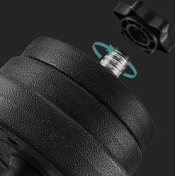 Hoppa! Halterset,verstelbare Kunststof Dumbbell Set, Met Aansluitende Stalen Buis, Halters, Dumbbell Set, 20 Kg/30 Kg, Workout Fitness Training, 1 Paar, -Merkloos Winkel 1192x1200 12