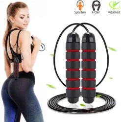 Merkloos Sport Springtouw Voor Fitness - Jump Rope - Afvallen - Resistance Band - Weerstandsbanden - Fitness Elastiek - 170 Gram - Rood -Merkloos Winkel 1192x1200 29