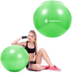 Springos Fitness Bal | Zitbal | Yoga Bal | Fitness | Groen | Inclusief Pomp | 65 Cm 13 Springos Fitness Bal | Zitbal | Yoga Bal | Fitness | Groen | Inclusief Pomp | 65 Cm -Merkloos Winkel 1192x1200 30