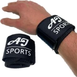 AJ-Sports Wrist Wraps - Wrist Wraps Nylon 2 Stuks - Lifting Straps - Polsbanden Fitness - Polsbandjes - Krachttraining - Fitness - Workout