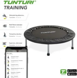 Tunturi Funhop Fitness Trampoline - Mini Trampoline - 95cm Springoppervlak - Incl. Gratis Fitnessapp -Merkloos Winkel 1192x1200 37