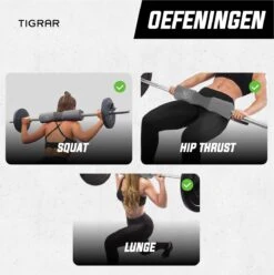 Tigrar - Ankle Strap - Barbell Pad - 2 X Fitness Enkelband 1 X Nekbeschermer Voor Halterstang - Compleet Bundelpakket -Merkloos Winkel 1193x1200 10