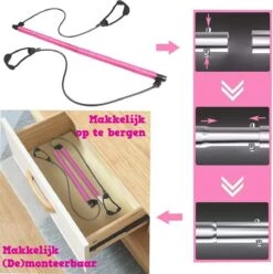 Rebenga Resistance Bar 2.0+ Trainingsschema - Multifunctioneel - Full Body Workout - Resistance Band Set - Weerstandsbanden - Fitness Elastiek Booty Band - Pilates - Pilates Bar - Booty Bar - Pilates Stick - Thuis Sporten + GYM ZAK -Merkloos Winkel 1193x1200 20