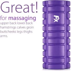 FFEXS Foam Roller - Therapie & Massage Voor Rug Benen Kuiten Billen Dijen - Perfecte Zelfmassage Voor Sport Fitness Hardlopen - 34cm X 14cm Paars -Merkloos Winkel 1193x1200 3