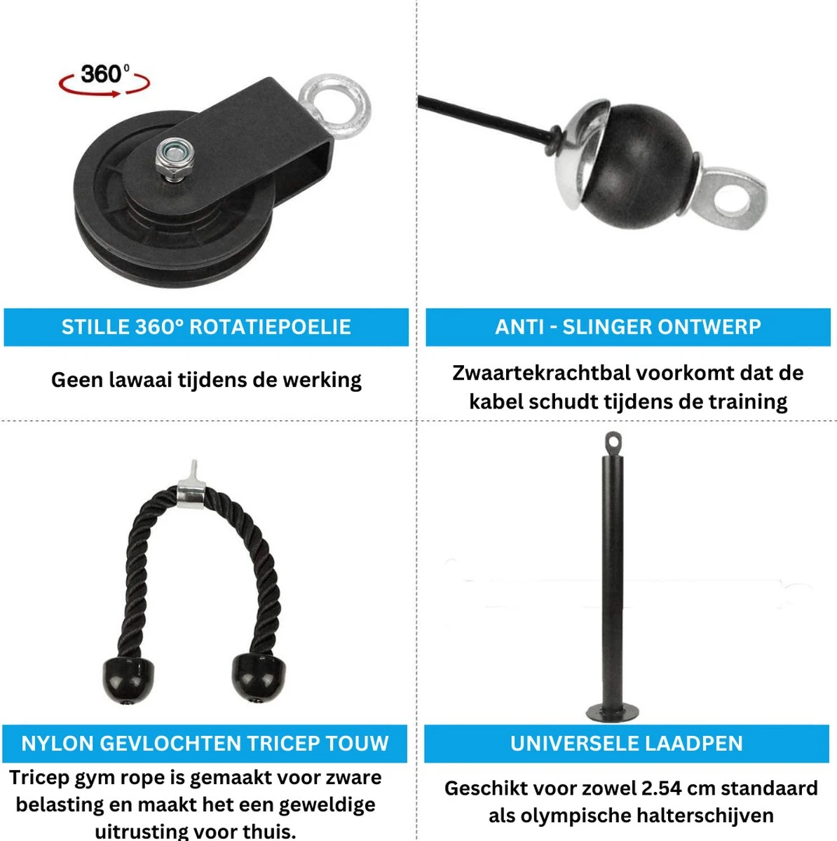 Onirique - Fitness Kabel Machine - Fitness - Kabelmachine - LAT En Lift Katrol Systeem - Fitness DIY Gym - Kabel Machine - Spieren - Arm - Kracht Training - Krachttraining - Oefeningen - Lat Pulldown - Onderarm - Pols - Trainer 5 Onirique - Fitness Kabel Machine - Fitness - Kabelmachine - LAT En Lift Katrol Systeem - Fitness DIY Gym - Kabel Machine - Spieren - Arm - Kracht Training - Krachttraining - Oefeningen - Lat Pulldown - Onderarm - Pols - Trainer - Afbeelding 3