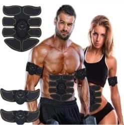 EMS-Elektrische Buikspieren, Armen En Benen Trainer - Unisex - Zwart