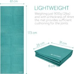 Navaris Opvouwbare Yogamat Voor Op Reis - 4 Mm Dikke Sportmat - Antislip Fitnessmat Voor Yoga, Pilates En Fitness - Geschikt Voor Binnen En Buiten -Merkloos Winkel 1195x1200 30