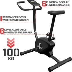 Physionics® Hometrainer - Met LCD-display, Verstelbare Zitting & Weerstand, Met Handpolssensoren, Tot 100 Kg, Zwart - Hometrainer, Fietstrainer, Fitnessfiets, Fitnessfiets, Ergometer 14 Physionics® Hometrainer - Met LCD-display, Verstelbare Zitting & Weerstand, Met Handpolssensoren, Tot 100 Kg, Zwart - Hometrainer, Fietstrainer, Fitnessfiets, Fitnessfiets, Ergometer -Merkloos Winkel 1196x1200 40