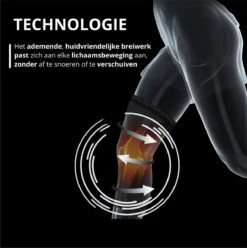 Kniebrace - 1 Stuk (Links Of Rechts) - L ( Large) - Kniebandage -Merkloos Winkel 1196x1200 65