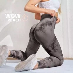 Wow Peach Marble Zwart Legging L | TikTok Legging | Dames |Butt Lifting |TikTok Broek |TikTok Yogapants |Fitness | Sporten | -Merkloos Winkel 1197x1200 62