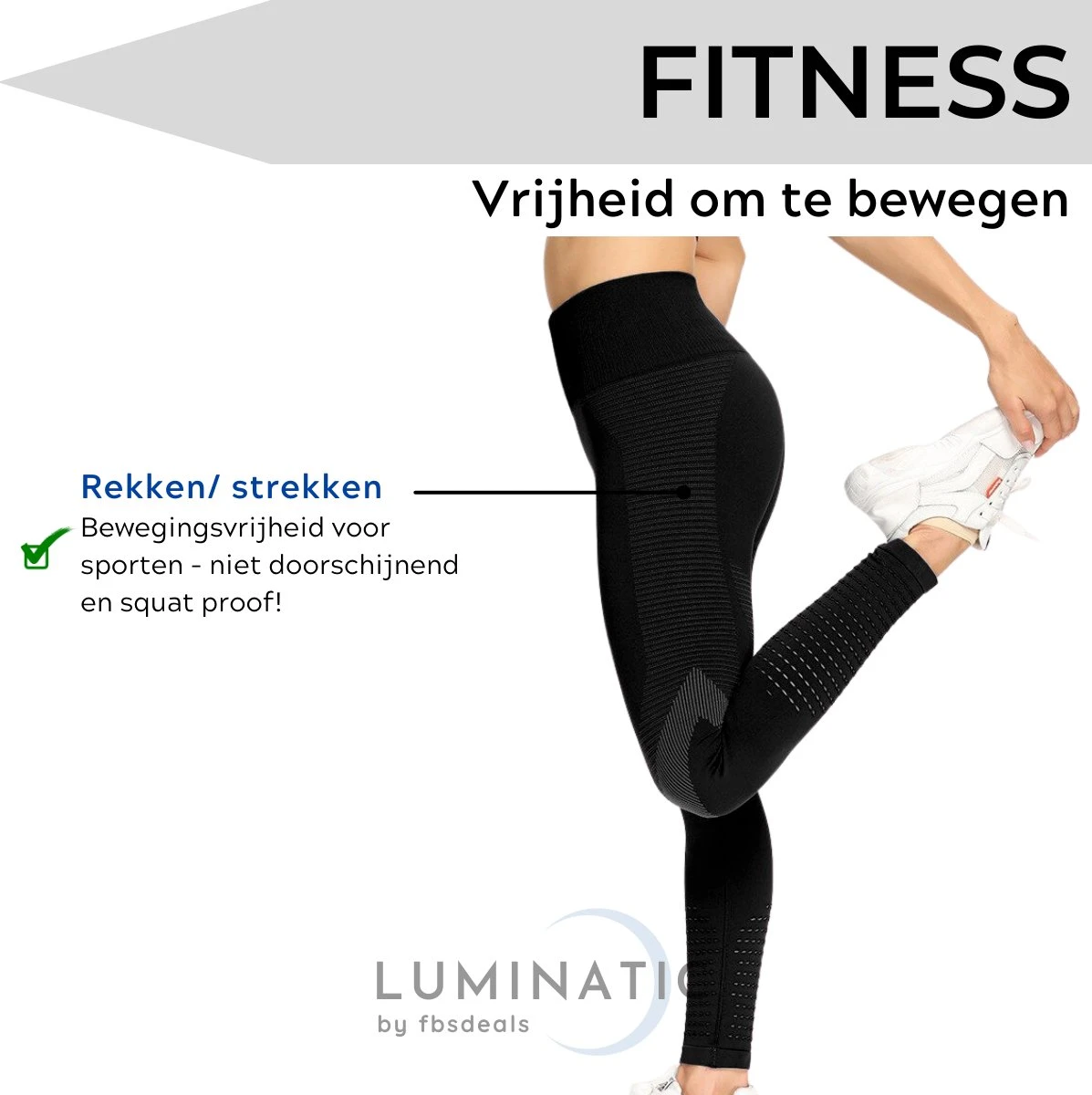 Sportlegging Dames - Fitness Legging - Yoga Legging - High Waist Sport Legging - Anti Cellulite - Shapewear Dames - Push Up - Butt Lifter - Sportkleding Dames - Booty | Luminatic® | Zwart | M 5 Sportlegging Dames - Fitness Legging - Yoga Legging - High Waist Sport Legging - Anti Cellulite - Shapewear Dames - Push Up - Butt Lifter - Sportkleding Dames - Booty | Luminatic® | Zwart | M - Afbeelding 3