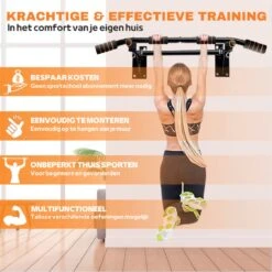 Professionele 4in1 Pull Up Bar - Pull Up Station - Fitness Optrekstang - Wandmontage - Eenvoudige Bevestiging - 150KG Draagkracht - 6 Handgrepen - Multifunctionele Ring -Merkloos Winkel 1198x1200 102