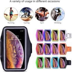 Sportarmband - IPhone 11 / 12 / 13 Hoesje - Sportband - Hardloop Armband - Sport Armband - Hardloop Houder - Zwart -Merkloos Winkel 1198x1200 106