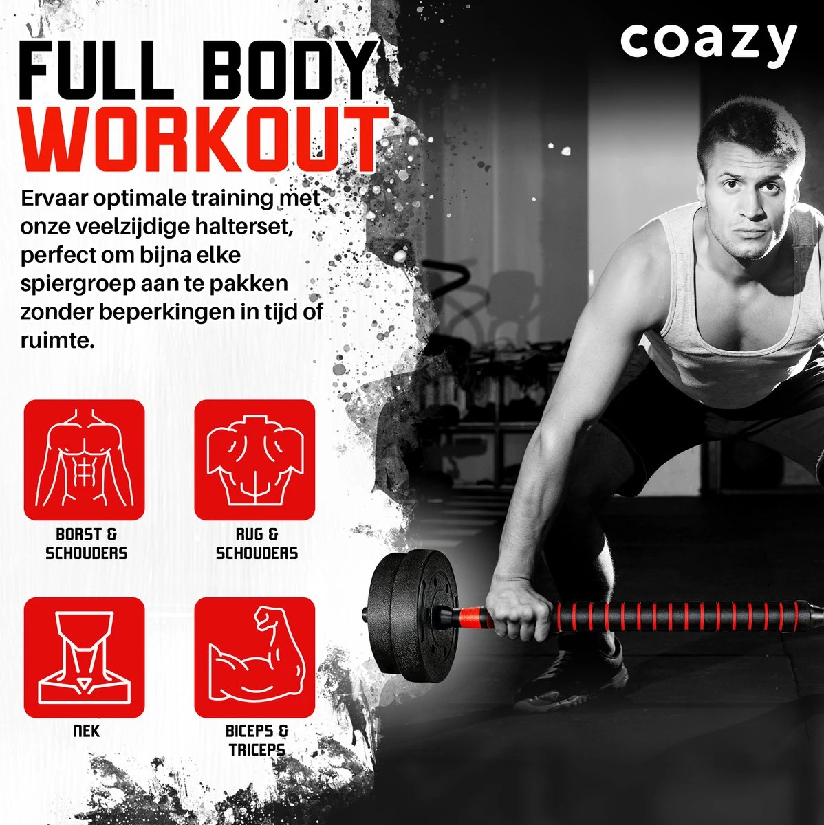 Coazy Dumbell En Barbell Set Verstelbaar - Dumbells - Gewichten Fitness - Halterstang Met Gewichten - Halter 7 Coazy Dumbell En Barbell Set Verstelbaar - Dumbells - Gewichten Fitness - Halterstang Met Gewichten - Halter - Afbeelding 5