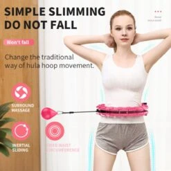 Merkloos Innovagoods Verstelbare Fitness Hoelahoep Met Gewicht - Hoelahoep Voor Volwassenen En Kinderen - Hula Hoop Fitness - Roze -Merkloos Winkel 1198x1200 55