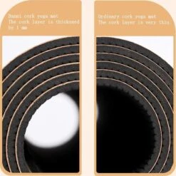 Merkloos TDR - Yoga Mat Met Tas- Natuurlijk Kurk En TPE - Vrij Van Schadelijke Stoffen, Hypoallergeen En 100% (biologisch) Afbreekbaar - Zeer Geschikt Voor Yin Yoga En Kundalini Yoga Met Draagtas En Draagband- 183x66x0,5 Cm - Mandala Bloem -Merkloos Winkel 1198x1200 60