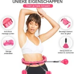 Belenthi Verstelbare Fitness Hoelahoep Met Gewicht - Voor Volwassenen En Kinderen - Weighted Hula Hoop - Smart Hoepel - Roze -Merkloos Winkel 1198x1200 63