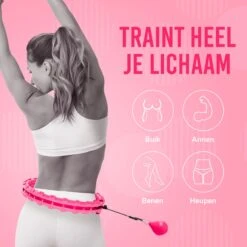 Merkloos Smart Hula Hoop Fitness - Hoelahoep Met Gewicht Voor Volwassenen En Kinderen - Fitness Hoelahoep - Hoepel Fitness -Merkloos Winkel 1198x1200 66