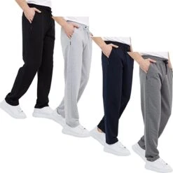 Comeor Joggingbroek Heren 4pack - XL - Trainingsbroek Heren - Lange Sportbroek