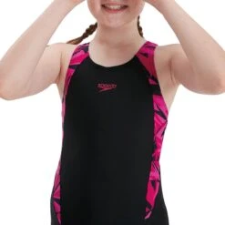 Speedo Hyper Boom Splice Legsuit Badpak Meisjes - Zwart / Roze - Maat 176 -Merkloos Winkel 1199x1200
