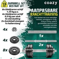 Coazy Dumbell En Barbell Set Verstelbaar - Dumbells - Gewichten Fitness - Halterstang Met Gewichten - Halter 11 Coazy Dumbell En Barbell Set Verstelbaar - Dumbells - Gewichten Fitness - Halterstang Met Gewichten - Halter -Merkloos Winkel 1199x1200 36