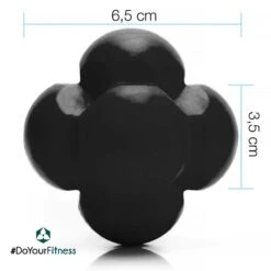 #DoYourFitness - Reactie-bal - »HandsUp« - Reflexbal / Speedbal Voor Sport, Vrije Tijd En Therapie - 6,5 X 3,5cm - Zwart -Merkloos Winkel 1199x1200 40
