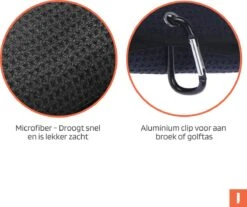 Microfiber Golf Handdoek - Snel Drogend - Grote Haak - Zwart -Merkloos Winkel 1200x1004 26