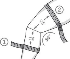 Bauerfeind Sports Ankle Support Enkelbrace - L - Rechts - Blauw -Merkloos Winkel 1200x1004 30